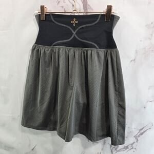 Tommie Copper Skirt Womens Small Grey Mini Short Skort Built In Shorts Zinc Back
